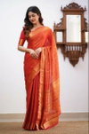 SF 590 Organic Designer Banarasi Lichi Silk Sarees Wholesale Clothing Suppliers In India